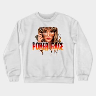 poker face tv series, Natasha Lyonne fan graphic design by ironpalette Crewneck Sweatshirt